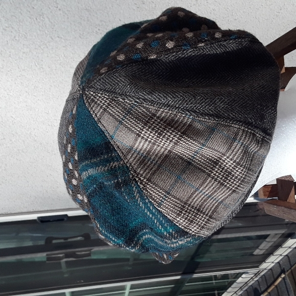 Accessorize OS Unisex cap Grey Blue  patchwork - Picture 4 of 13